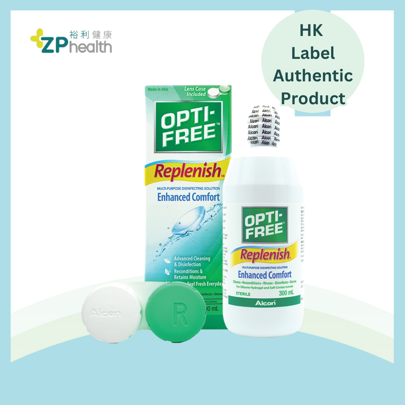OPTI-FREE® RepleniSH® 300ml 單支装隱形眼鏡護理藥水 [香港原裝行貨] [到期日: 20261101]