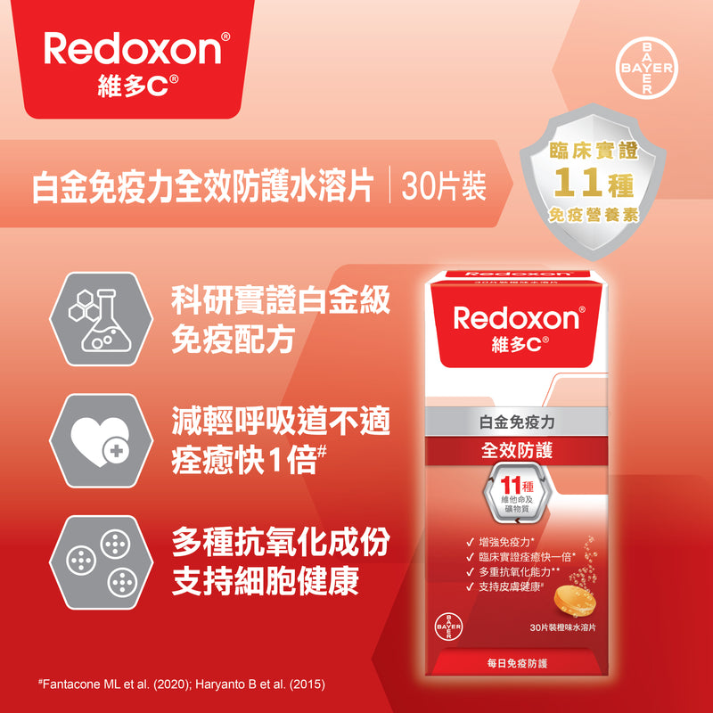 IMMUNOPRO Platinum Immunity Formula Effervescent Tablets 30s [HK Label Authentic Product] (Random shipment of packaging)