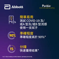 Panbio™ COVID-19/Flu A&B Panel Self Test 1T [HK Label Authentic Product]