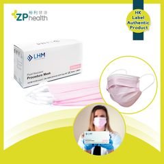 LHM Medical Face Mask (ASTM Level 3) Procedure Mask - Pink (50 masks) [HK Label Authentic Product]